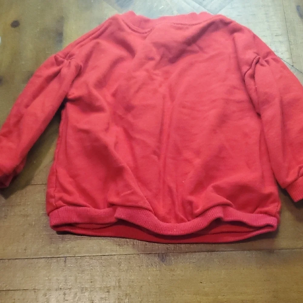 Carter's Vibrant Red Sweatshirt with Heart Accent